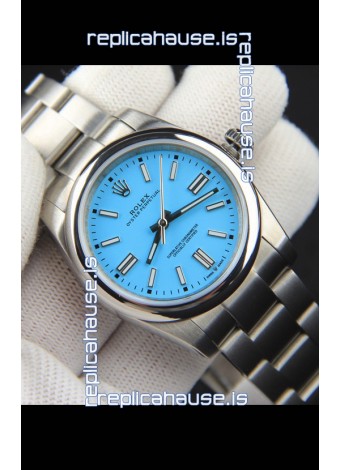 Rolex Oyster Perpetual Japanese Movement Replica Watch 36MM - Tiffany Blue Dial