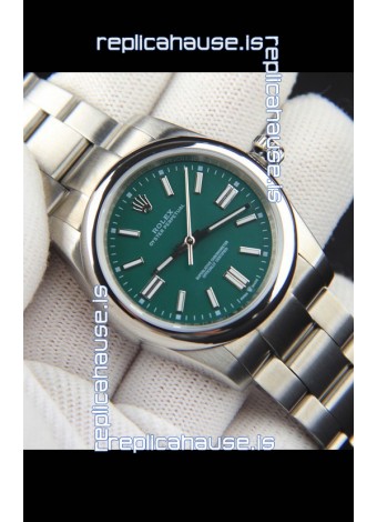 Rolex Oyster Perpetual Japanese Movement Replica Watch 36MM - Green Dial