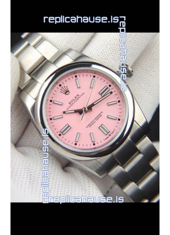 Rolex Oyster Perpetual Japanese Movement Replica Watch 36MM - Pink Dial