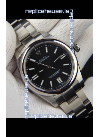 Rolex Oyster Perpetual Japanese Movement Replica Watch 41MM - Black Dial