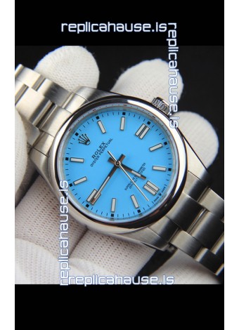 Rolex Oyster Perpetual Japanese Movement Replica Watch 41MM - Tiffany Blue Dial