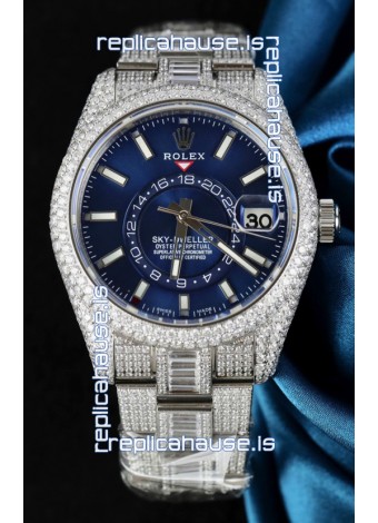 Rolex Sky-Dweller REF #m336934 Blue Dial Watch in 904L Steel Case - Super Clone Watch