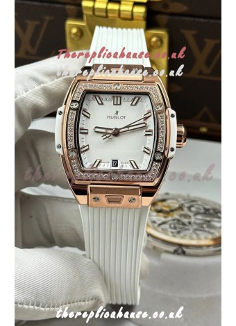 Hublot Spirit of Big Bang Rose Gold White Dial 39MM Super Clone Watch 