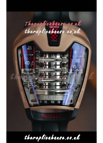Hublot MP-05 La Ferrari DLC Coated Titanium Casing Hyper Clone Watch 