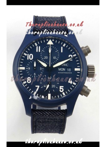IWC PILOT'S Chronograph Top Gun Oceana Blue Super Clone Watch 