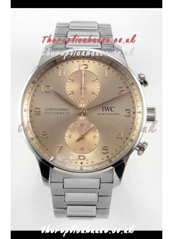 IWC Portuguese Chronograph Champange Dial Super Clone Watch 