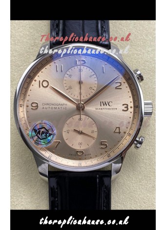 IWC Portuguese Chronograph Champange Dial Super Clone Watch 