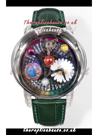 Jacob & CO Astronomia G-Dragon Steel Casing Green Strap Tourbillon Swiss Replica Watch