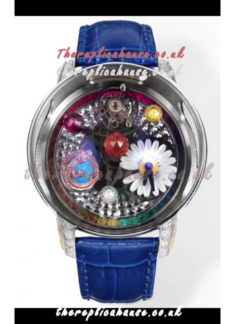 Jacob & CO Astronomia G-Dragon Steel Casing Blue Strap Tourbillon Swiss Replica Watch