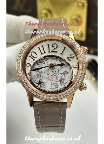 Jaeger-LeCoultre Rendez-Vous Rose Gold Super Clone Watch 