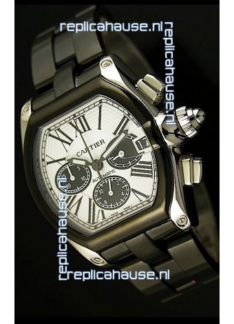 Cartier Roadster Chronograph XL Original DLC Coated 1:1 Mirror Replica Watch