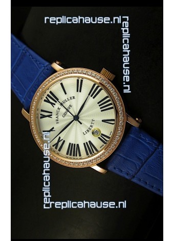 Franck Muller Master of Complications Liberty Japanese Watch in Purple Strap