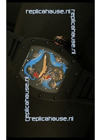 Richard Mille RM057 Tourbillon Jackie Chan Swiss Replica Watch in PVD Case