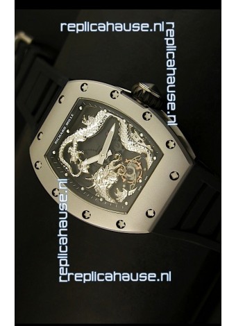 Richard Mille RM057 Tourbillon Jackie Chan Swiss Replica Watch in Titanium Case