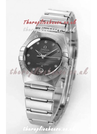 Omega Constellation 29MM Stainless Steel Grey Dial Automatic Super Clone Watch 