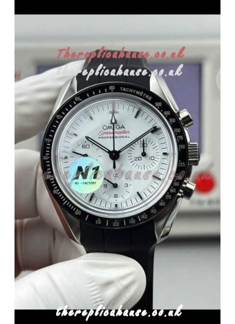 Omega Speedmaster Moonwatch Chronograph White Dial Super Clone Watch 