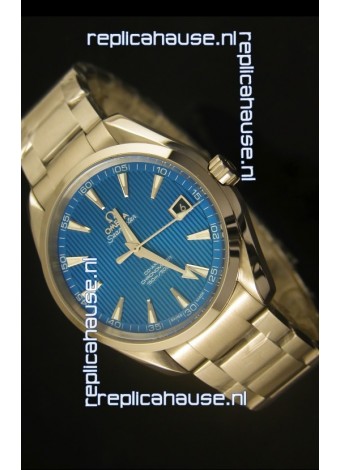 Omega Seamaster Aqua Terra Co-Axial Swiss Watch Blue Dial