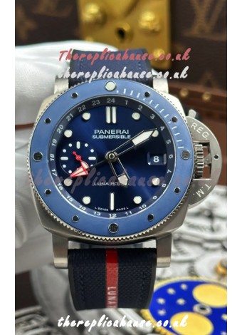 Panerai Submersible PAM01507 GMT Luna Rossa Titanio Super Clone Watch 