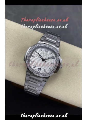 Patek Philippe Nautilus 7118 35MM Steel Dial Diamonds Super Clone Watch 