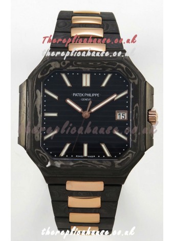 Patek Philippe Cubitus Two Tone Carbon Casing Super Clone Watch 