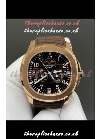 Patek Philippe Aquanaut 5261 Rose Gold Brown Dial Swiss Replica Watch