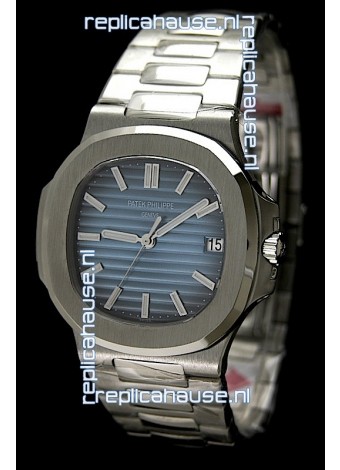 Patek Philippe Nautilus Jumbo Swiss Replica Watch in Blue Dial