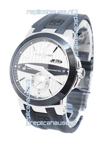 Ulysse Nardin Executive Dual Time Steel Black Watch