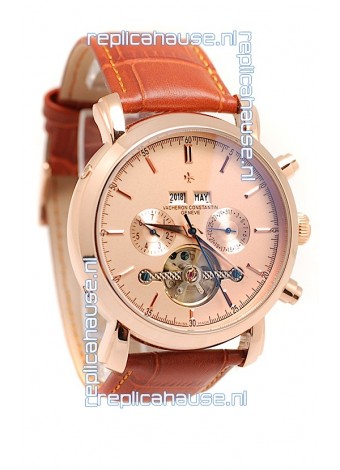Vacheron Constantin Malte Tourbillon Japanese Pink Gold Watch 