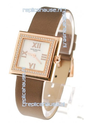 Patek Philippe Ladies Swiss Watch in White Dial