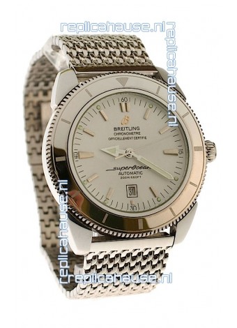 Breitling Chronometre Japanese Replica Automatic Watch in White Dial