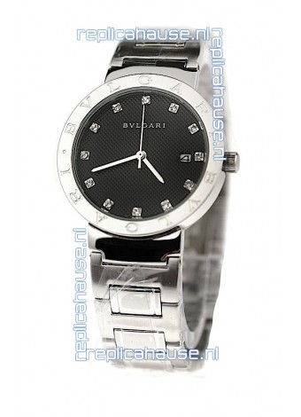 Bvlgari Quartz Japanese Watch in Diamond Markers