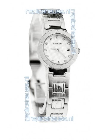 Bvlgari Quartz Japanese Watch in Diamond Markers