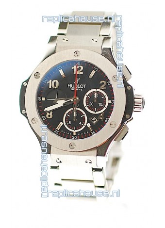 Hublot Big Bang Swiss Watch in Stainless Steel Strap