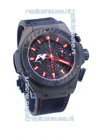 Hublot Big Bang F1 Edition King Power Swiss Replica Black Ceramic Watch