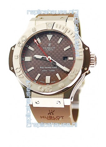 Hublot Big Bang King Swiss Watch in Steel Case Palladium Coated Bezel