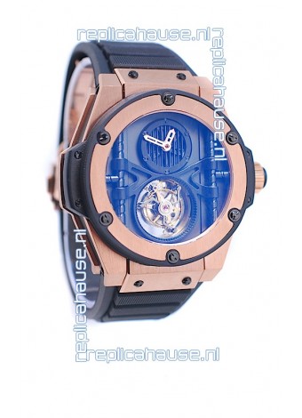 Hublot King Power Vendome Manufacture Tourbillon Swiss Rose Gold Watch