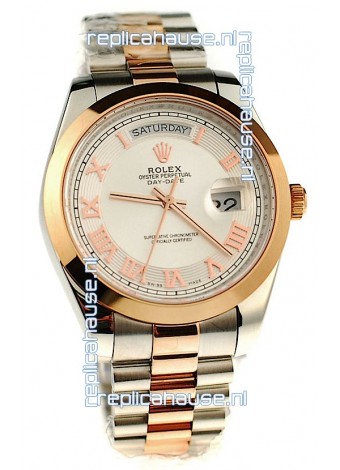 Rolex Day Date Two Tone Swiss Replica Watch 