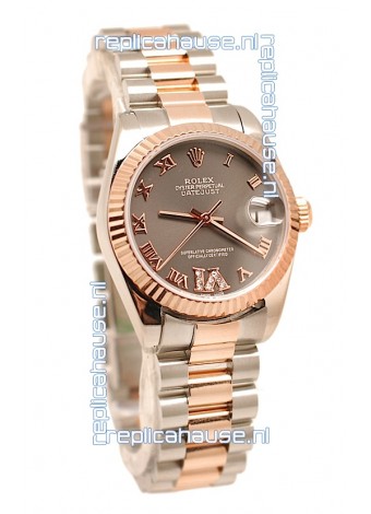Rolex Oyster Perpetual Datejust Diamonds VI Japanese Replica Watch -36MM