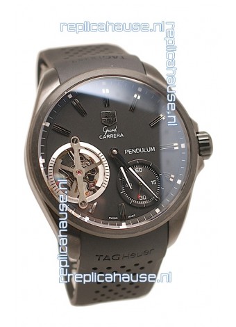Tag Heuer Grand Carrera Pendulum Swiss Automatic Watch in Black