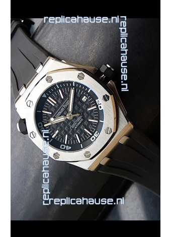 Audemars Piguet Scuba Japanese Replica Watch Black Dial