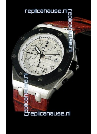 Audemars Piguet Royal Oak Watch in Rubber Bezel - Secs hand 9 O Clock