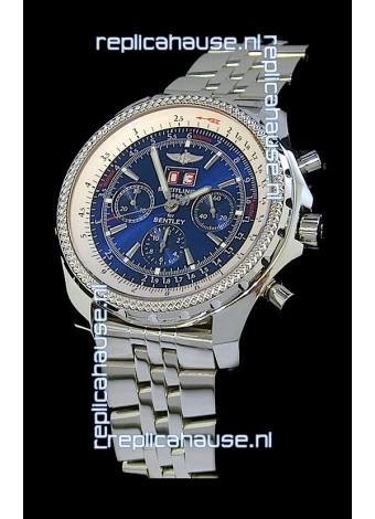 Breitling Bentley 6.75 in Swiss Replica Watch in Blue Dial