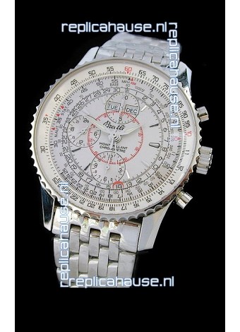 Breitling Navitimer World Swiss Replica Watch in White Dial