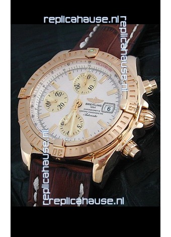 Breitling Windrider Swiss Replica Watch in White Dial