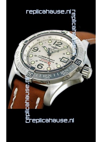 Breitling Superocean Steelfish Swiss Replica Watch in White Dial