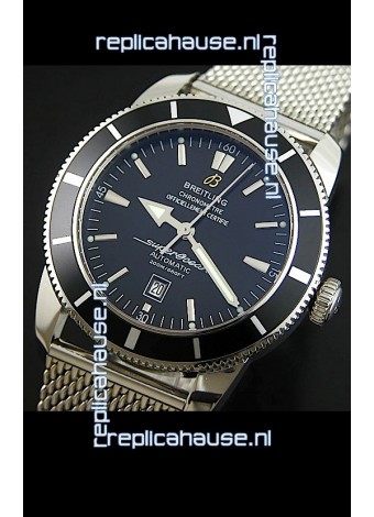 Breitling SuperOcean Swiss Replica Watch with Mesh Steel Strap - Ultimate Mirror Replica