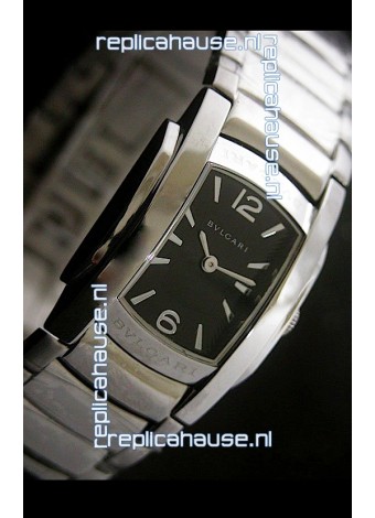 Bvlgari Assioma Japanese Replica Quartz Watch in Black Dial