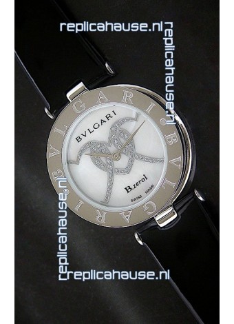Bvlgari B.zerol Japanese Replica Quartz Watch in White Dial