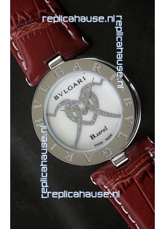 Bvlgari B.zerol Japanese Replica Quartz Watch in White Dial