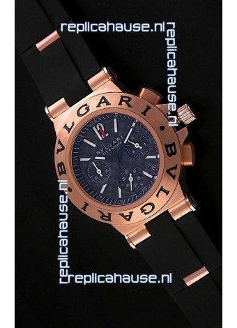 Bvlgari CH35 S Aluminium Japanese Replica Watch in Black